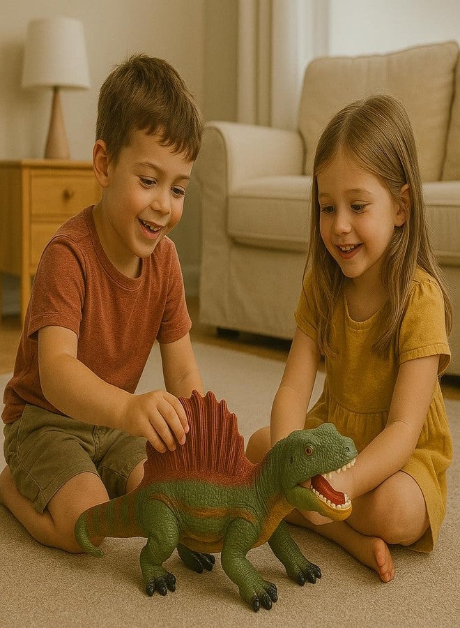 DTR Creation Spinosaurus Dinosaur Toy - 32cm Large Realistic Soft Plastic Dinosaur Figure for Kids | Educational Prehistoric Animal Model | Birthday Gift for Boys & Girls - Image 4